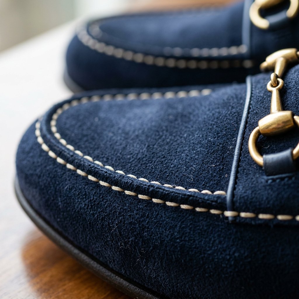 Suede detail close up